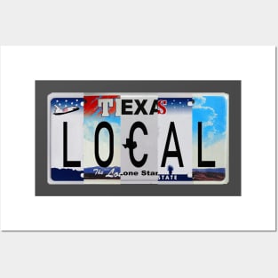 Texas Local License Plates Posters and Art